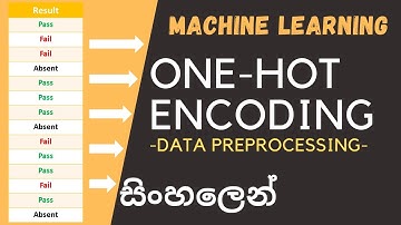One Hot Encoding in Machine Learning | Sinhala
