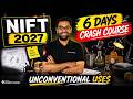 NIFT 2027 6 Days Crash Course | Complete Unconventional Uses Preparation | Day-2