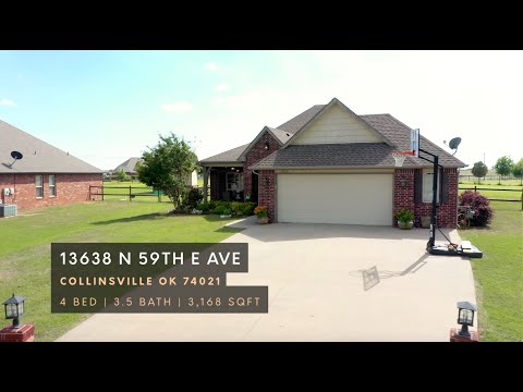 13638 N 59th E Ave, Collinsville, OK home video tour