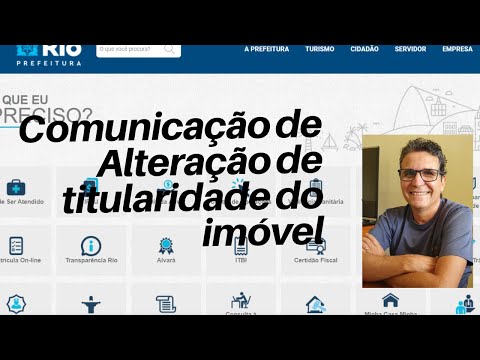 Como fazer a comunicação de alteração de titularidade Prefeitura do Rio de Janeiro