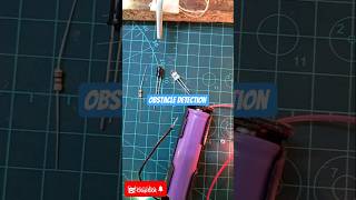 Obstacle detection circuit using IR LED and photodiode 🚧 #dailyshorts #electronics