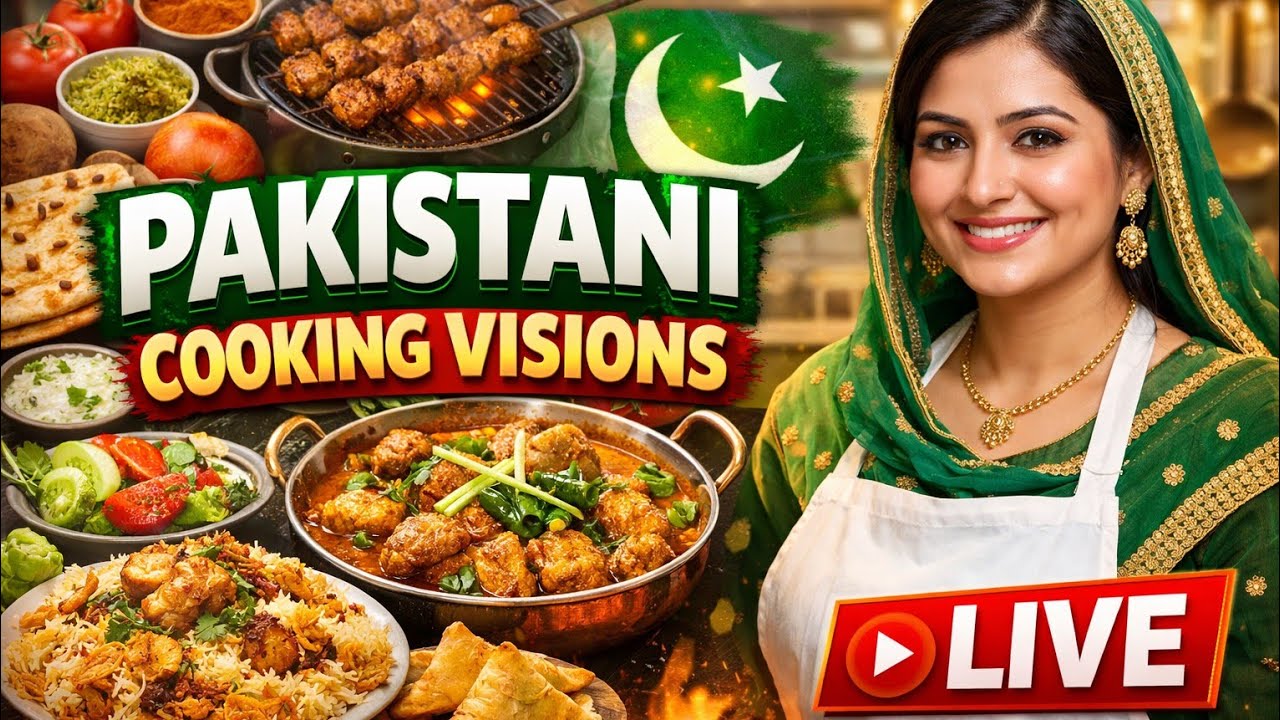 Pakistan Rashid Cook Pakistani Cooking Visions is live! Ramadan Series! - YouTube