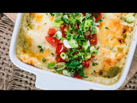 Quick and Easy Green Chile Chicken Enchilada