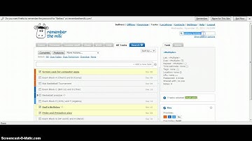 Remember the Milk Tutorial
