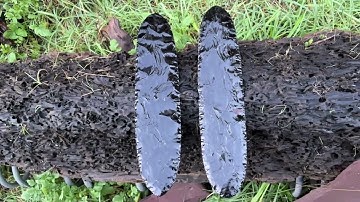 Flintknapping A 22 inch dance blade part 4