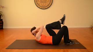Elbow-to-Knee Oblique Crunch