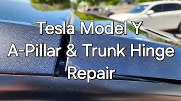 2024 Tesla Model Y Dent And Trunk Alignment Repair!