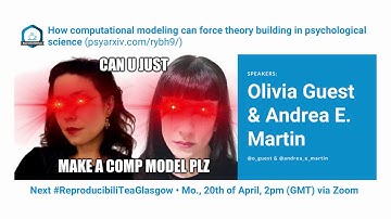 How computational modeling can force theory building in psychological science (Glasgow ReproTea)