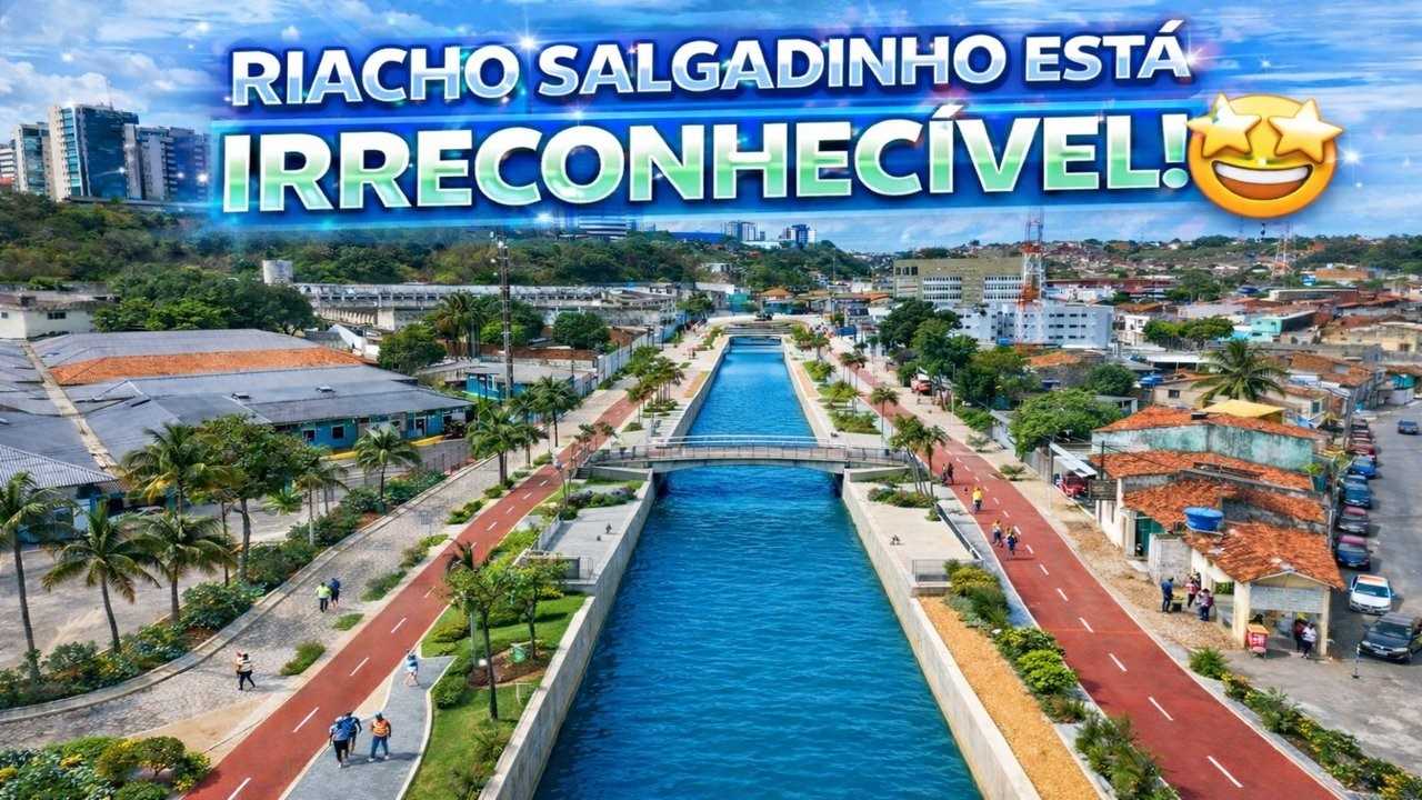 RIACHO SALGADINHO ESTÁ IRRECONHECÍVEL! OBRAS CHEGAM A 80% DE CONCLUSÃO E EM BREVE SERÁ INAGURADA!