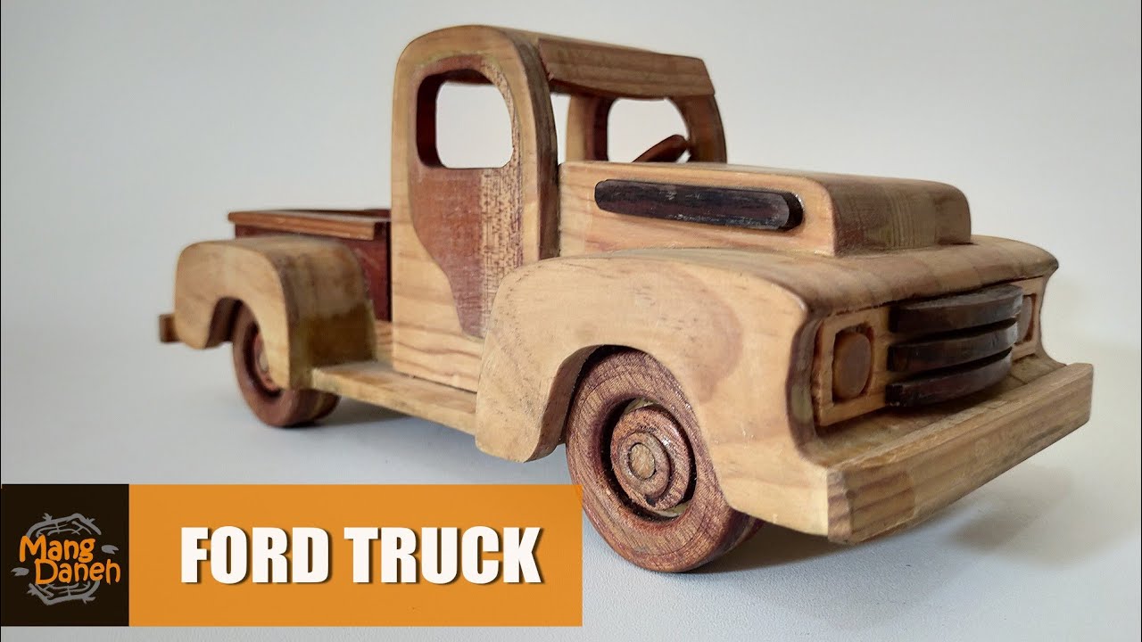 Making 1950 Ford Truck Wooden toy - YouTube