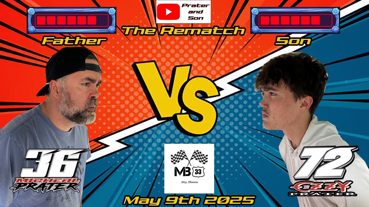 Ozzy and Micheal take on MB33 Raceway, Pure Box Stock Predator 212s.