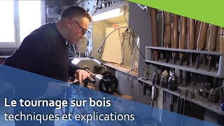 Le tournage sur bois, Paul Kersaudy nous montre sa technique.