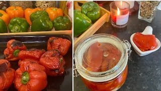 Roasted red pepper recipe go great with sandwiches & many recipes