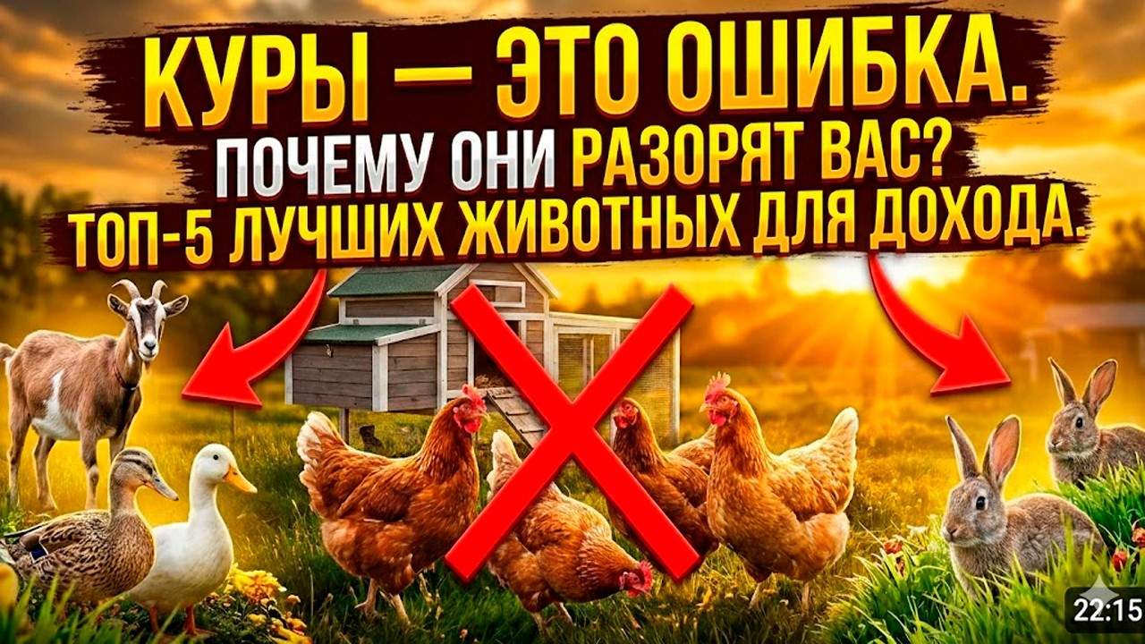 5 животных, которые приносят доход с заднего двора