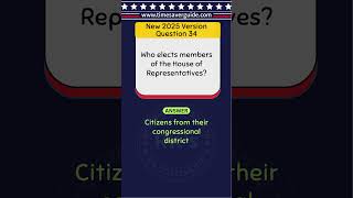 US Citizenship Civics Test 2026 Question 34  #uscitizenshiptest #civicstest #uscisinterview