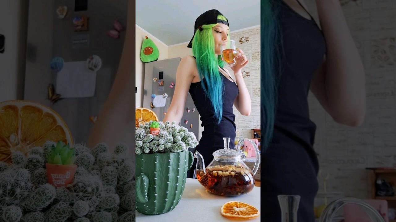 чай с ЖАСМИНОМ 🤍🌵 #diy