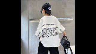 【110-160】プリント ゆったり 夏 キッズ 男の子 Tシャツ トップス