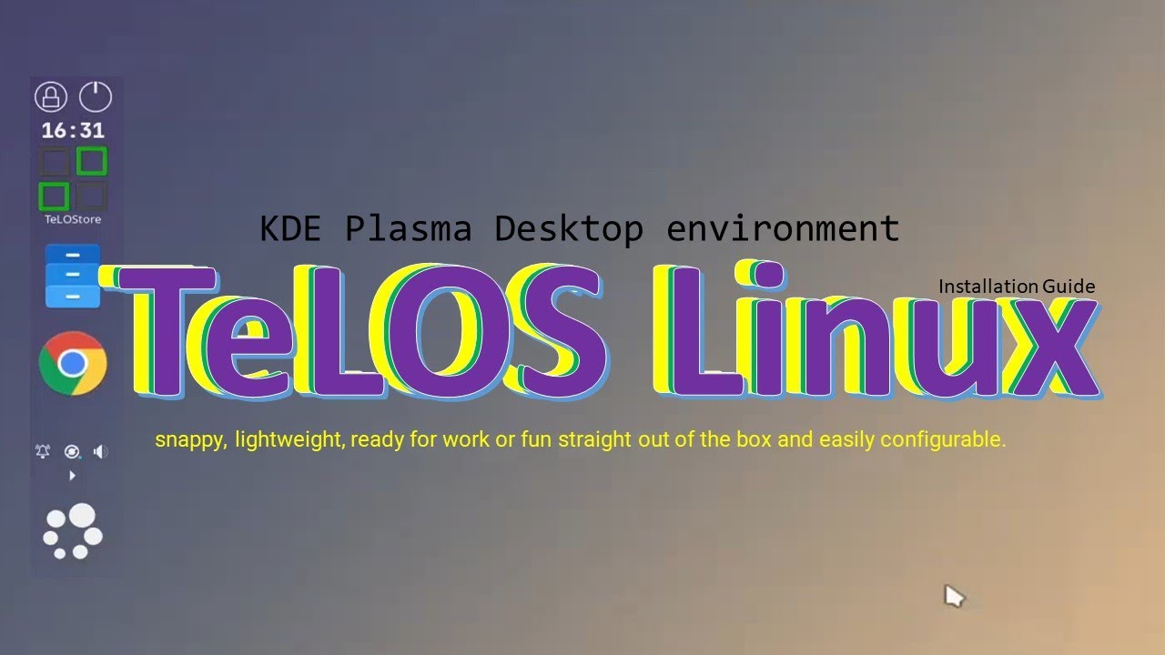 TeLOS LINUX very suitable for remote work or distance learning - YouTube