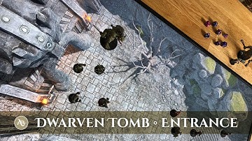 Animated Battlemap • The dwarven tomb • The Entrance
