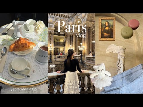 【Paris vlog】定番スポットを巡る4泊5日のパリ旅行🇫🇷前編/オペラ座🩰/ルーブル美術館/ヴェルサイユ宮殿🌹