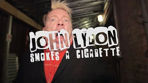 John Lydon Smokes A Cigarette