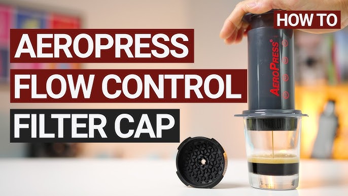 AeroPress Go Travel Coffee Maker & Flow Control Filter Cap Bundle