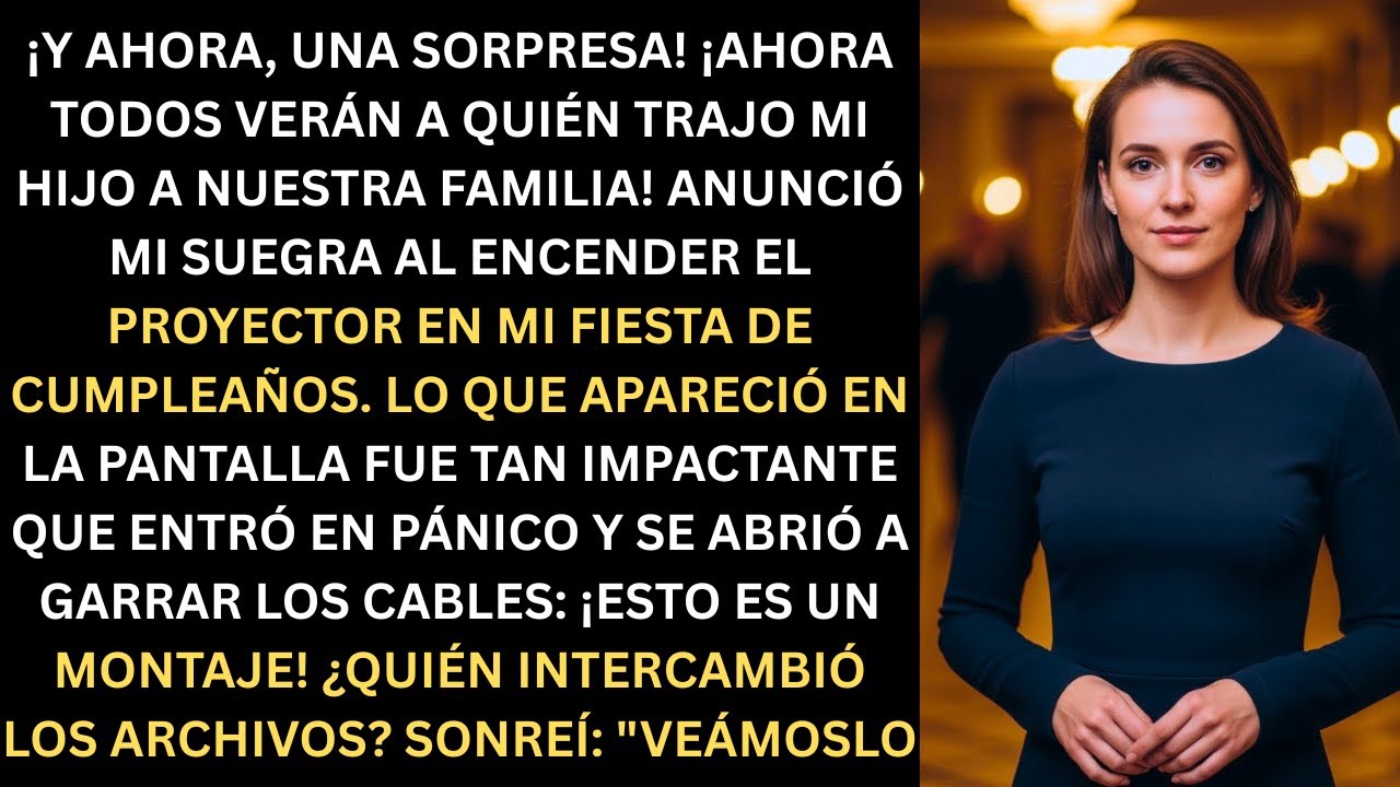 La suegra encendió el proyector: “¡Ahora todos verán a quién trajo mi hijo a nuestra familia!”