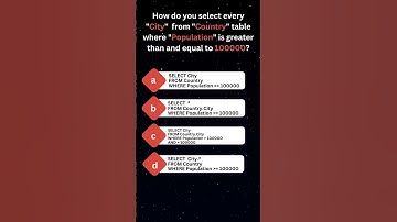 SQL Greater Than or Equal To Operators  #learnsql #sql #sqlquiz