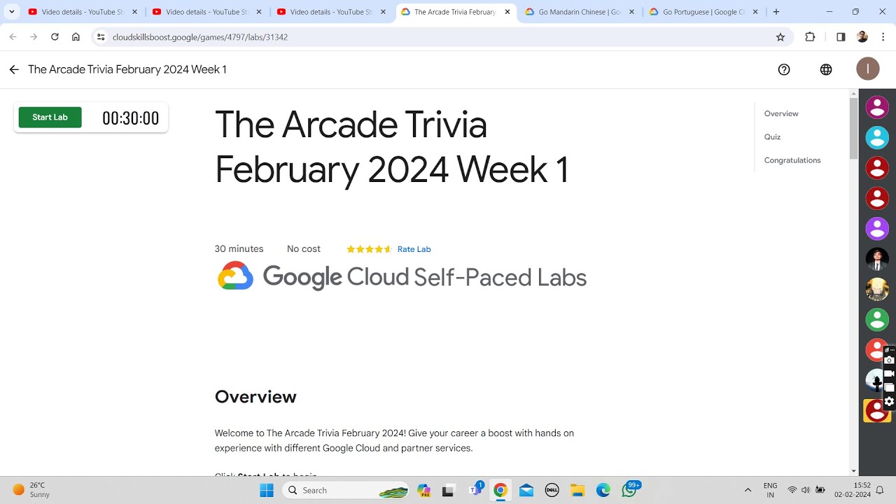 The Arcade Trivia February 2024 Week 1 Lab Solution Qwiklabs
