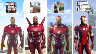 Iron Man Jumping From High Building In All Indian GTA Games 😱
