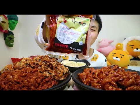 [<strong>Flower</strong> pig]꽃돼지 소주안주에 매운닭발+오돌뼈 엄청 맵다구요 꿀맛 초매움 mukbang Eating <strong>show</strong>