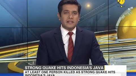 Strong quake hits Indonesia