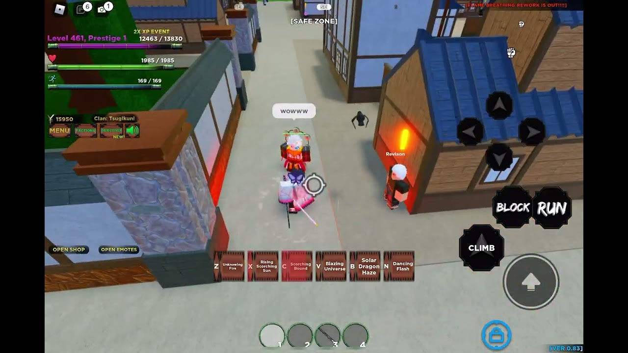 Slayers Unleashed Flame Breathing Revamp!!