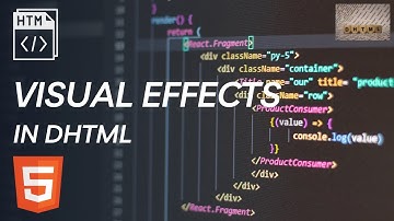 Visual Effects in DHTML | DHTML Complete Course.