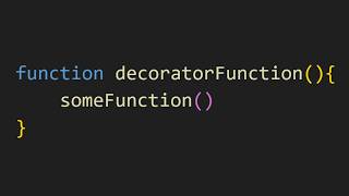 Decorator functions in js