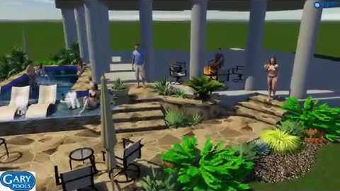 Custom Pool Design By: Kevin Hernandez of Gary Pools. 2019