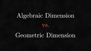 Dimension is Multi-Dimensional - From Zero to Geo 1.10