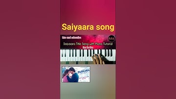 Thumbnail of Saiyaara Title Song - Easy Piano Tutorial 🎹 | Mobile Piano | Walk Band Instrumental #ytshorts #piano