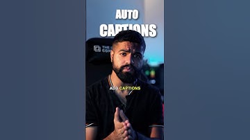 Auto Captions in Premiere Pro #shorts