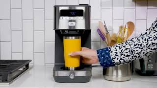 GE 10 Cup Drip Coffee Maker + Single Serve: Single Serve Option
