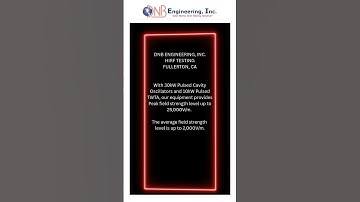 HIRF Testing, DNB Engineering, 2025