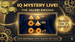ONLY 1% CAN SOLVE! 🧠 IQ Mystery Live: The Jalebi Enigma 🏆 (Interactive Puzzle)