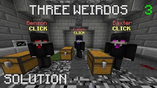 Guide, three weirdos puzzle room 3 - Hypixel's skyblock dungeons, Minecraft