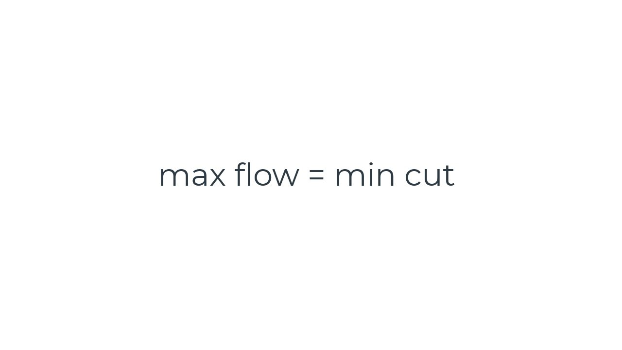 Math 485 max flow = min cut - YouTube