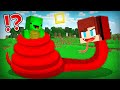 How JJ Became SNAKE to EAT Mikey in Minecraft Challenge - Maizen