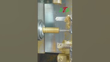 How does our high speed slant bed CNC lathe process brass workpiece? |STS-GT series