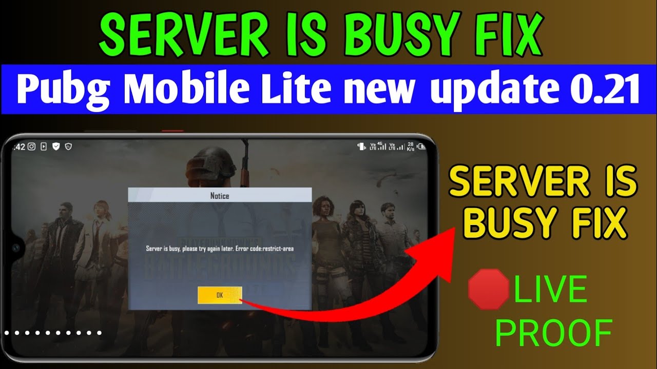 server is busy please try again later errorcode restrict area Pubg ...