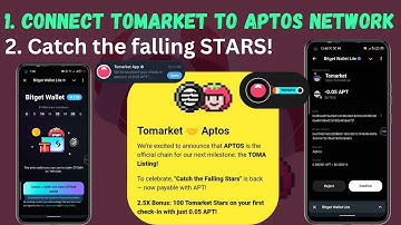 CONNECT TOMARKET to BITGET WALLET lite || Buy APTOS gas fees to claim $TOMA second allocation