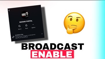 How to create broadcast channel on Instagram || Boardcast enable method || #youtube #broadcast