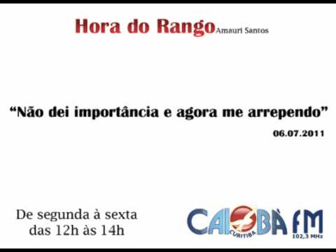 Rádio Caiobá FM - HORA DO RANGO NO AR!! Quem tá na escuta com o Amauri,  CURTE aí e manda seu recado nos comentários ou pelo 9191-1091 (whatsapp)